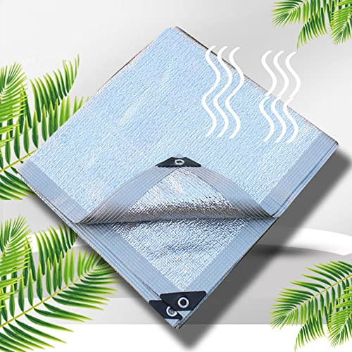 99 % reflekterande aluminiumfolie e-duk 3 x 6 m solsegel för växthusvärme Ilat & kylnät presenning andningsbart anti-åldrande skydd för gårdsväxter