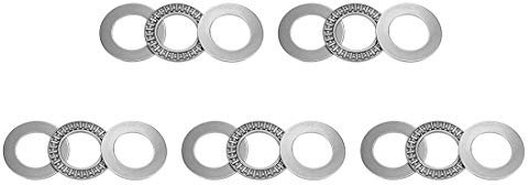 sourcing map AXK2542 Empuje Ajuga Rodillo Rodamientos con Arandelas 25mm Diámetro 42mm OD 2mm Ancho 5uds