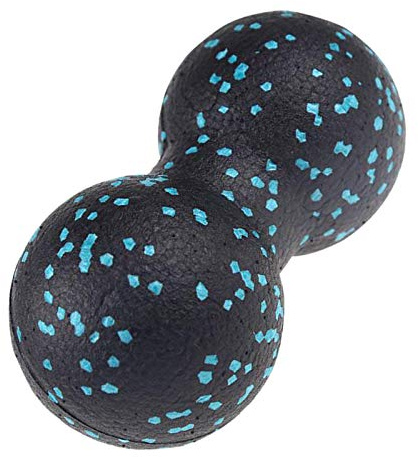 Unknown Double Ball, Peanut Shape Self Massage Roller for Neck Spine Shoulder Physical , Blue