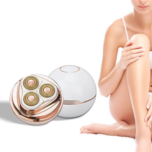 Elektrorasierer für Frauen, Intimrasierer für Frauen, Schmerzfreier Haarentferner für Bein Gesicht Lippen Körper Arm Kabellos Bikini Trimmer, Kopf Körperhaarschneider