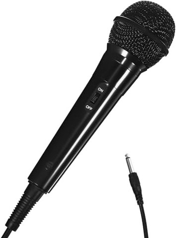 Milisten Wired Dynamic Microphone for Singing and Karaoke High-fidelity Vocal Mic Compatible with Dvd Tv Tablet Plug and Play for Streaming and Recording
