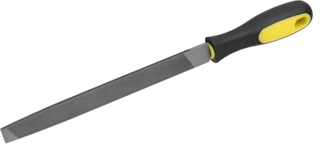 Haofy Lima de Molino Plano de Corte Bastardo, Herramienta de Precisión de 8 Pulgadas, Acero Al Carbono T12, Excelente Agarre para Proyectos de Carpintería y Jardinería de Metal