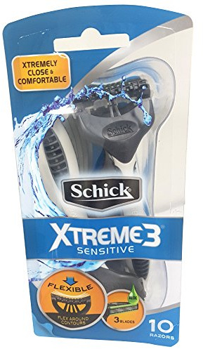 Schick XTREME3 känslig engångsrakhyvel 10-CT