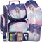 Eiskönigin Frozen Anna ELSA Schulranzenfür Mädchen 1 Klasse Tornister Schulrucksack Schultasche Set 4 TLG. inkl. Sportbeutel, Handtasche in Herzform, Federmäppchen