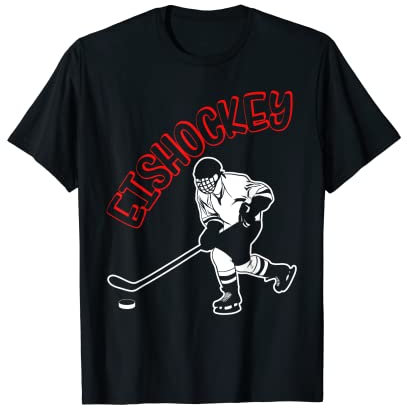 Eishockey Hockey Puck Eishockeyhelm Eishockeyschläger Modus T-Shirt