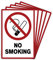 5 Stück No smoking/rauchen verboten Schild 20 x 30 cm aus stabiler PVC Hartschaumplatte 3mm mit UV-Schutz von STROBO