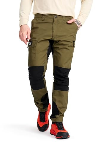 RevolutionRace Herren Nordwand Pants, Hose zum Wandern und für viele Outdoor-Aktivitäten, Dark Olive, L