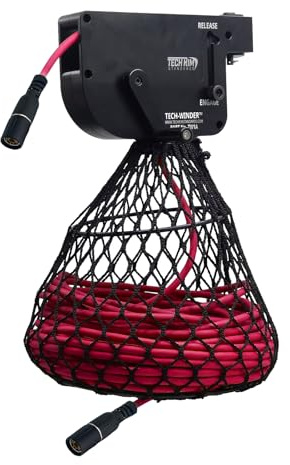 Tech-Winder - Industrial Grade - Aluminum Casing Fire Retardant - Robot Cell Pendant Cable Winder - Cord and Cable Reel