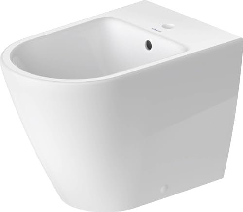 Duravit D-Neo Bidé de pie de espaldas a la pared, 370x650 mm, 22951000, Color: Blanco