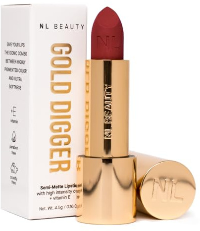 NL BEAUTY No. 05 SO RICH - Cremiger, Semi-Matter Lippenstift - Lippenstift mit samtigem Finish, angereichert mit Vitamin E - GOLD DIGGER 4.5 g