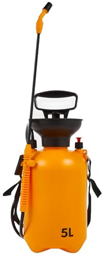 Avilia Spruzzatore a Pressione Manuale da Giardino - Irrigatore a Pressione per Pesticidi, Fungicidi e Fertilizzanti, 8 Litri, Ugello Nebulizzatore Regolabile, Serbatoio ∅ 19cm H54cm, Lancia H40cm