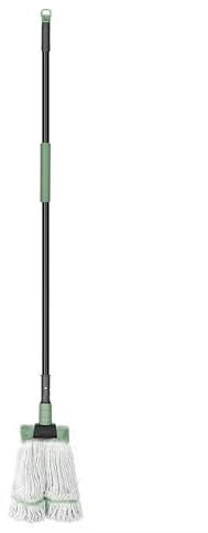 DALIPER Balai humide robuste avec manche long de 147,3 cm pour nettoyage du sol, serpillère en coton humide pour la maison, la cuisine, le garage, le bureau, l'atelier