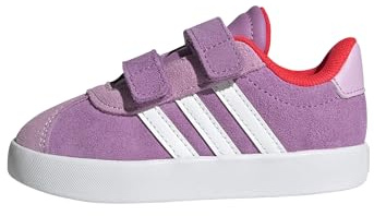 Adidas Unisex - Bimbi 0-24 VL Court 3.0 Shoes Infants, Preloved Purple/Cloud White/Lucid Red, 26 1/2 EU