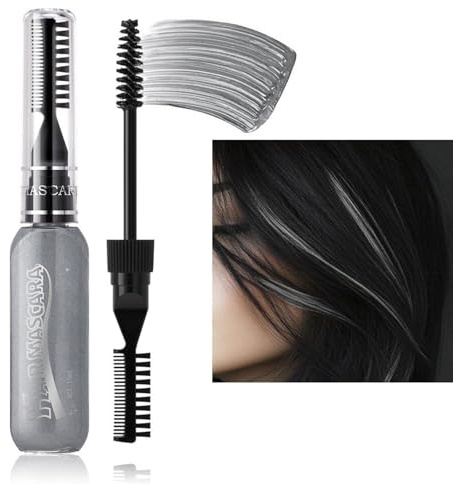 Set di pettini in gesso per capelli, set di pettini colorati in gesso per capelli temporanei | Set mascara per capelli colorati - Set di gessetti per capelli lavabili in 8 colori, tintura temporanea p