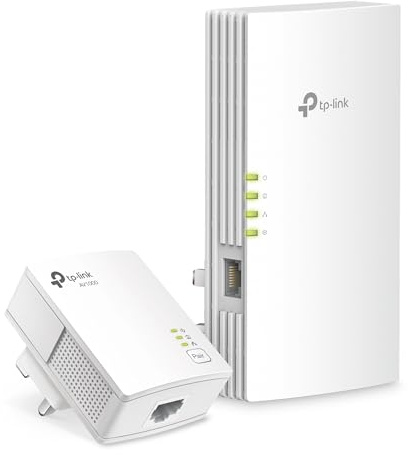 TP-Link Powerline Wi-Fi 6 Extender TL-WPA7817 KIT - Includes AV1000 Powerline Ethernet Network Adapter & AX1500 Dual-Band Wi-Fi Extender, Gigabit Port, EasyMesh,Plug, Pair, & Play, Free Expert Support