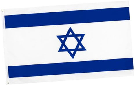 Kisangel Bandiere Decorative Israele Poliestere Facili Appendere Resistenti e Riutilizzabili Per All e Decorazioni Festive