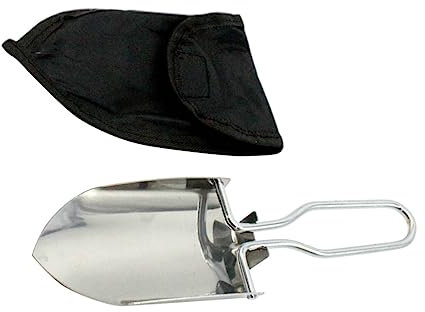 ifundom Pala De Jardín Portátil Plegable Práctica Herramienta para Quitar Barro para Jardinería con Bolsa De Almacenamiento