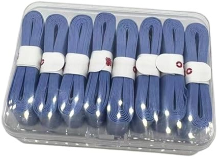 Fenteer 8 Pièces Racket Grip Tapes Tennis Surgrip Raquette Poignée Ruban Résistant Absorbant Séchage Rapide Adapté à La Pratique du Tennis Badminton Squash, Bleu