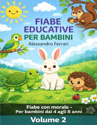 40 Nuove Fiabe sugli Animali – Volume 2: Raccolta educativa per bambini 4-8 anni con storie brevi e morali su amicizia, coraggio e crescita: Storie con morale