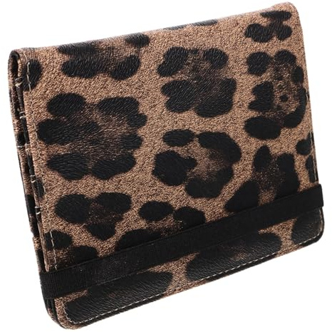 POPETPOP Portafoglio da Viaggio Portapassaporto in Pu con Stampa Leopardata Elegante, Leggero con Slot Multi-card, Protezione Biglietti per Viaggiatori alla Moda
