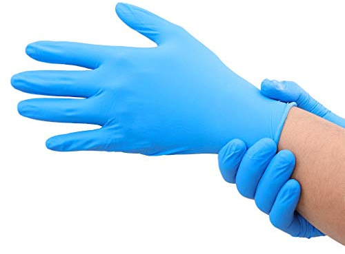 Luyao Guantes desechables de nitrilo para niños de 4 a 12 años, sin látex, sin polvo, para trabajar, pintar, jardín, cocina, limpieza (S)-Color aleatorio