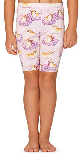 Merry Style Flicka Korta Leggings MS10-406(Rosa/Hunds, 128)