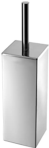 GEDY Perth Scopino WC, Misure e Peso: 38X9X9 CM & 0,752 kg, Scopettino WC Realizzato in Acciaio Inox, Finitura cromata, Scopino Bagno Design di R&S Gedy, 2 Anni di Garanzia