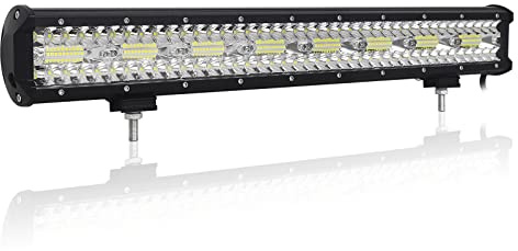 Willpower 23 tum 58 cm 480 W LED-ljusramp spot-flood kombo stråle 12 V 24 V körning off-road-lampor vattentäta arbetslampor för 4 x 4 offroad lastbil bil ATV SUV fordon båtlampa