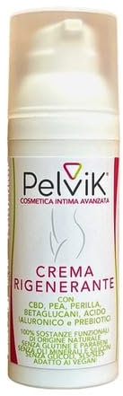Pelvik Crema Intima Avanzata Rigenerante 50 ml con Acido Ialuronico ad Azione Rigenerante e Lenitiva - Previene Prurito Intimo con Azione Riequilibrante, Antiossidante