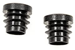 1 Paar Fahrrad Stopfen Rahmen Aussen Flachkopf 16 mm Kunststoff Schutz schwarz