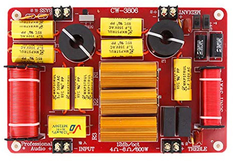 Leeadwaey 3 Way 600W Speaker Crossover 3 Unità Filtro Audio Divisore Frequenza Hi/Mi/Lo