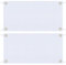Pilikoll 2 Sets 120x60cm Blanko Banner Weiß mit 10m Hängendem Seil DIY weißes Banner zum Bemalen Polyester Blanko Banner Leeres Banner für DIY Painting Aktivitäten Schulveranstaltung