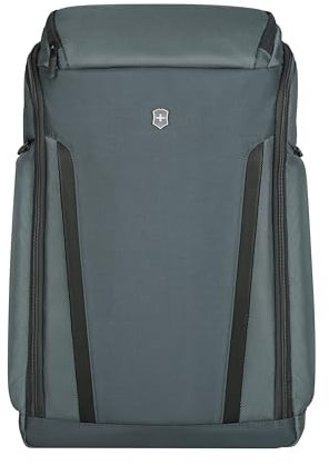 Victorinox Mochila para portátil Altmont Professional Fliptop, mochila con compartimento para portátil, mujer/hombre, 26 x 33 x 49 cm, 26 l, gris/verde