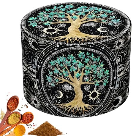 KHDULQ Grinder Crusher Mühle für Spice,Pollen Grinder Edelstahl Kräutermühle Crusher Grasmühle Pollenpresse 50mm Vintage Zinklegierung,Für Spice,Kräuter,Gewürze,Herb(Sonnendesign)