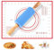 Bieiyhe Rouleau à Pâtisserie en Silicone,Tapis de Cuisson Silicone 30x40 cm,Rouleau à Pâtisserie Avec Poignées Bois,Tapis de Cuisson Avec Mesure,Tapis à Pâtisserie en Antidérapant pour Biscuit Pizza