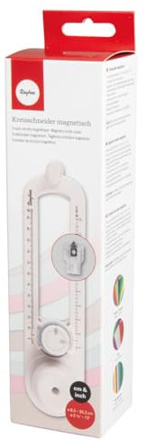 Rayher Kreisschneider magnetisch, Schneidegerät zum Ausschneiden von Kreisen mit 8,5 - 30,2 cm Durchmessern schneidet Papier, Cardstock, Fotos, Moosgummi, Pappe u.v.m., 69284000