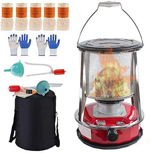 NTALJC Indoor Petroleum Stove-360°Le No Electricity Kerosene Heater, Portable Larpetroleum Heater for Camping Hiking Emergency Heating