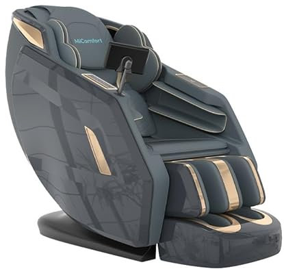 MiComfort Serenity Full Body Massage Chair 3D SL Track - Zero Gravity Massage Office Chair for Back, Neck, Foot & Calf - LCD Touch Screen, Voice Control Neck and Back Massager with Heat Therapy