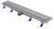 Liv Vibe - Canaleta de ducha con marco de acero inoxidable, rejilla de 650 mm, desagüe de 40 mm, altura 65 mm (ajustable 65 – 87 mm), marco de 15 mm, flujo de 35 – 38 l/min (EN 1253-2), capacidad de