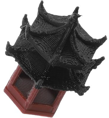 TOYANDONA Mini Statua Padiglione Bonsai Statua Padiglione Miniatura Decorazione Paesaggio e Mini Miniatura Casa Decorazione