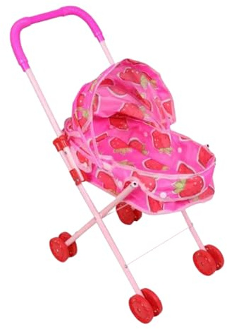 Protoence Poussette pour Poupée | Poussette Réaliste avec Capote De Protection Solaire | Pliable Réaliste Et Compacte | pour La Maison Voyage Fête Anniversaire École Extérieur Garçons