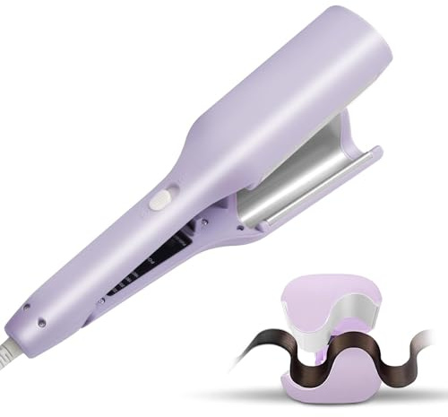 Deep Beach Waver Curling Iron Hair Crimper, Ionic Deep Waver Hair Curler Tool, Beach Waver Curling Wand, Hair Curler and Hot Tools Curling Iron with Ceramic for Short Hair Women