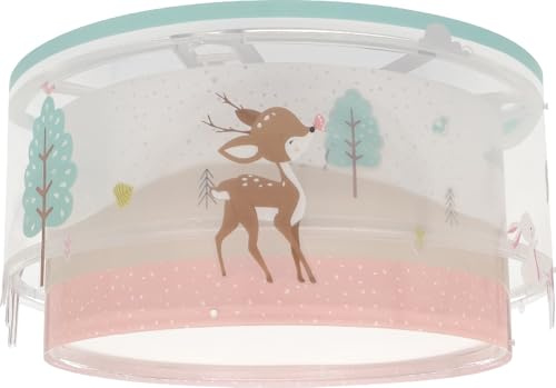 Dalber Kinder Deckenlampe Loving Deer Reh Rosa 61276M