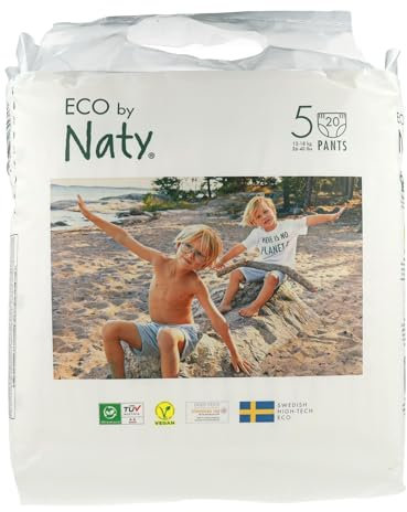 Nature Baby Windelhöschen für Kinder, Größe 5, 11,8 - 18,1 kg, 5 Stück