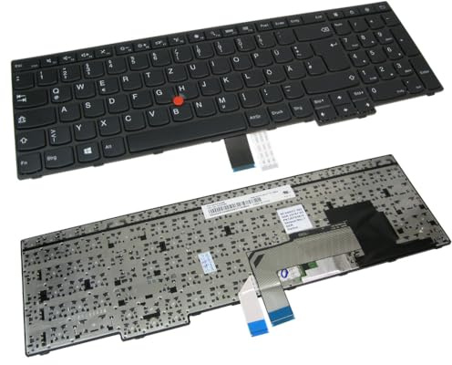 Original QWERTZ Tastatur Deutsch mit Trackpoint für IBM Lenovo Thinkpad Edge E550, E550C, E555, E555C, E560, E565, E565C ersetzt SN20F22486, PK130TS3A12, FRU 00HN012, FRU 00HN012, FRU 00HN037