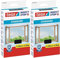tesa Insect Stop Standard Fliegengitter für Fenster - Insektenschutz zuschneidbar - Mückenschutz ohne Bohren - 2 x Fliegen Netz anthrazit - 110 cm x 130 cm