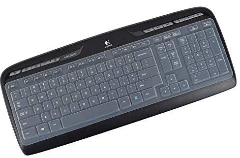 Ultradünne Tastaturabdeckung für Logitech MK320 & Logitech MK300 MK330 MK335 kabellose Tastatur, Logitech MK335 Tastaturabdeckung, transparent