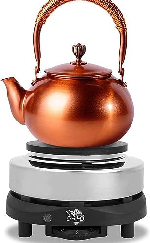 Mini Fornello Elettrico, Mini Fornello Portatile Piastra Riscaldante Temperatura Regolabile Riscaldatore Domestico Piastre Multifunzione, per Cucina Tè Caffè