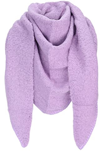 irisaa Damen Schal XXL, weiche flauschige dreieckstuch, Deckenschal Herbst Winter Dreieck Halstuch für Frauen und Mädchen, Lang Kuschelig 190 * 80cm, Schal Farben 2020:Lila