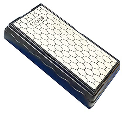 Doppelseitiger Messerschleifstein,600#/1200# Diamant Wetzstein,Wetzstein Messer Schleifstein Set Professionell mit rutschfestem Kunststoffboden